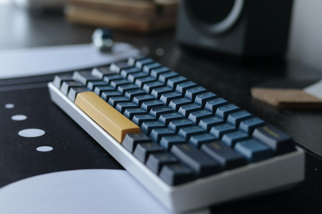 Close-up of a mechanical keyboard