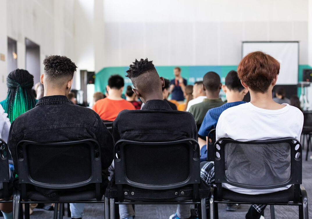 group of students in classroom