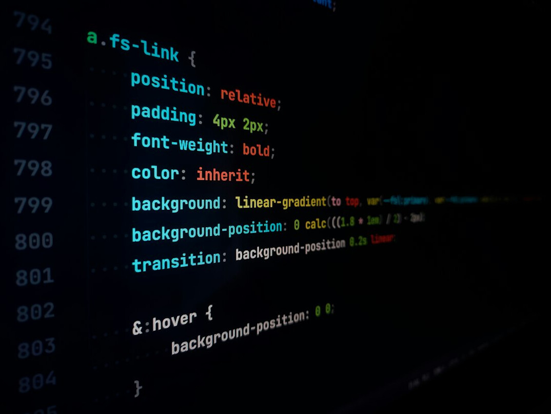 code editor with comments