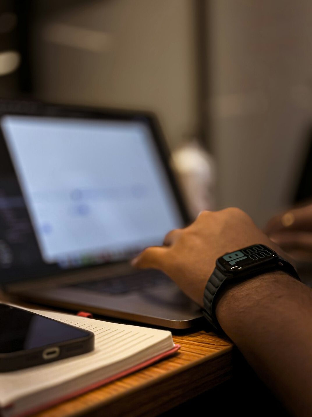 person learning programming on laptop